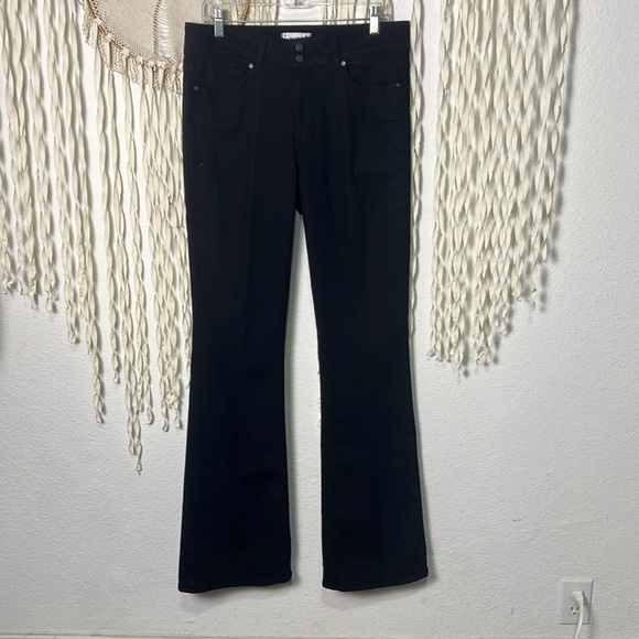 Paige Hidden Hills Bootcut Jeans in Jet Black Size 31 - Picture 1 of 14